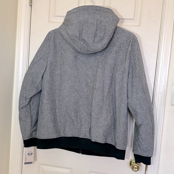 NWT Dockers Men’s Gray Bomber Jacket With Fleece Lining Size XL - Picture 9 of 13